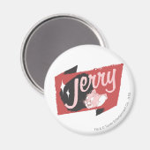 Jerry Red en Black Logo Magneet (Voorkant / Achterkant)