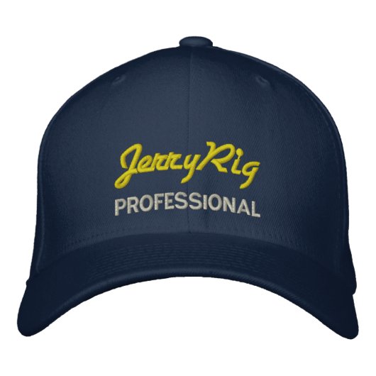 Jerry Rig Professional Geborduurde Pet (Voorkant)