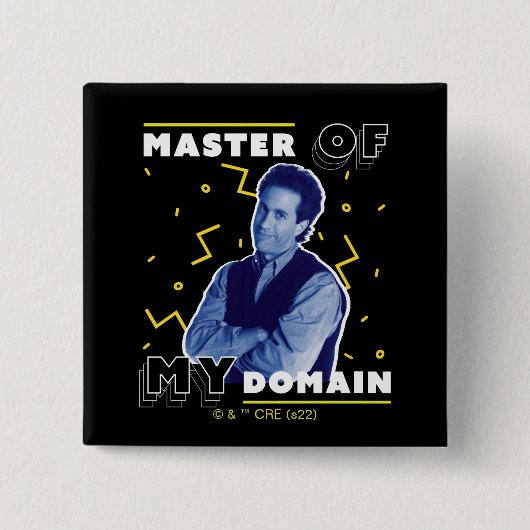 Jerry Seinfeld | Master of My Domain Vierkante Button 5,1 Cm (Voorkant)