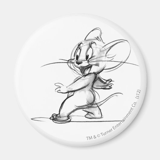 Jerry Side Sketch Magneet (Voorkant)