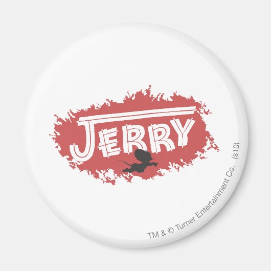 Jerry Silhouette Logo Magneet (Voorkant)