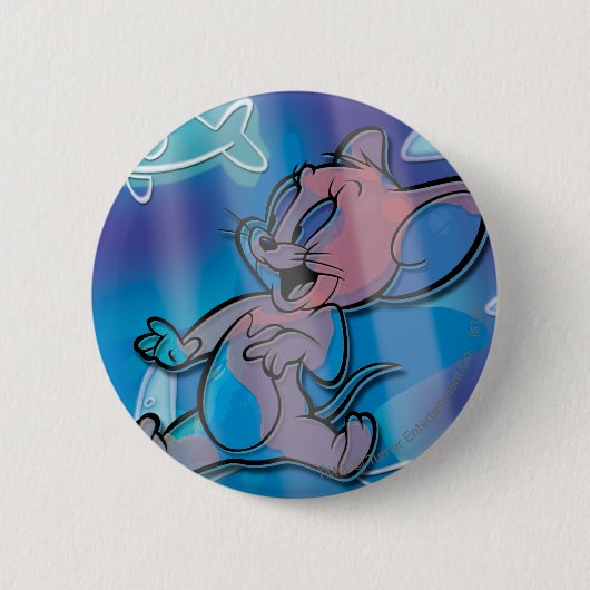 Jerry Trippy Fish Ronde Button 5,7 Cm (Voorkant)