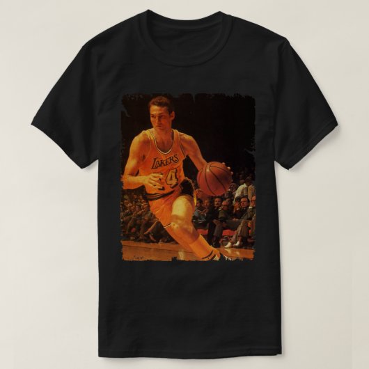 Jerry West  ontwerp van basketbal 3 T-shirt (Design voorkant)