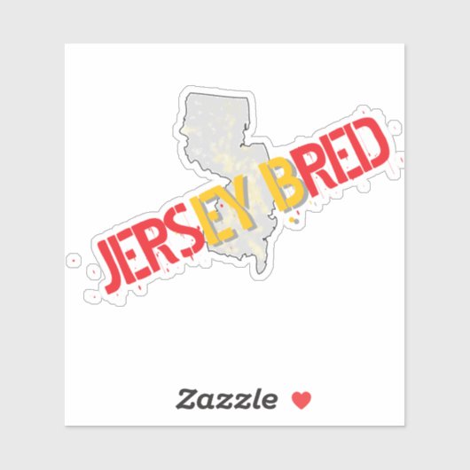 JERSEY BRED (Spanish) Sticker (Vel)