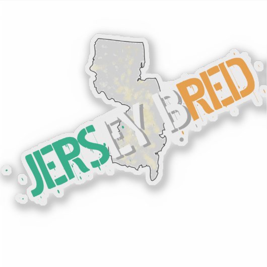 JERSEY BRED STICKER (Voorkant)