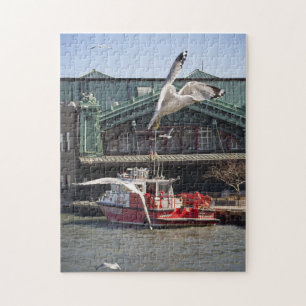 Jersey City Fireboat with Zee Gulls Legpuzzel