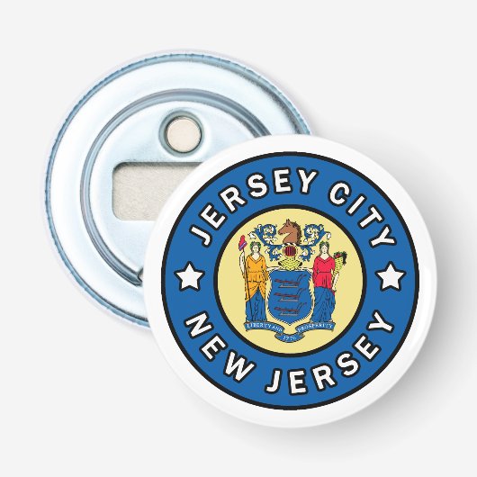 Jersey City New Jersey Button Flesopener (Voorkant)