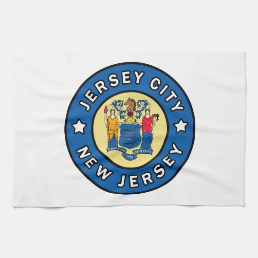 Jersey City New Jersey Theedoek (Horizontaal)