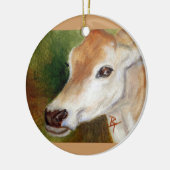 Jersey Cow acoe Ornament (Links)