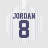 Jersey de baseball avec nom et numéro personnalisé (dos)