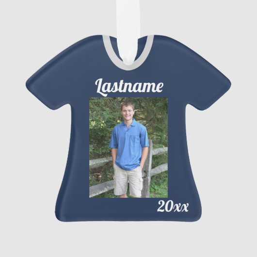 Jersey de baseball avec photo (dos)