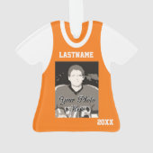 Jersey de baseball avec photo Orange (dos)