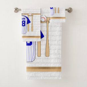 Jersey de baseball bleu et blanc personnalisé