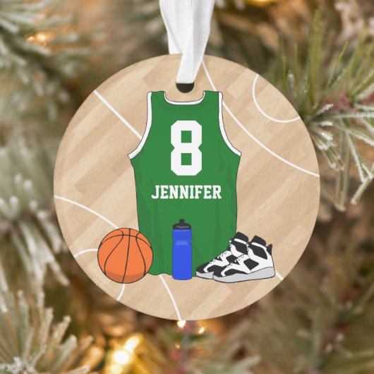 Jersey de basket-ball sur terrain vert (Arbre)