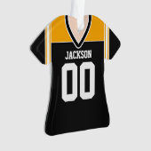 Jersey de football noir/jaune/blanc (devant)