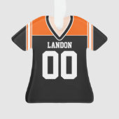Jersey de football noir/orange/blanc (devant)