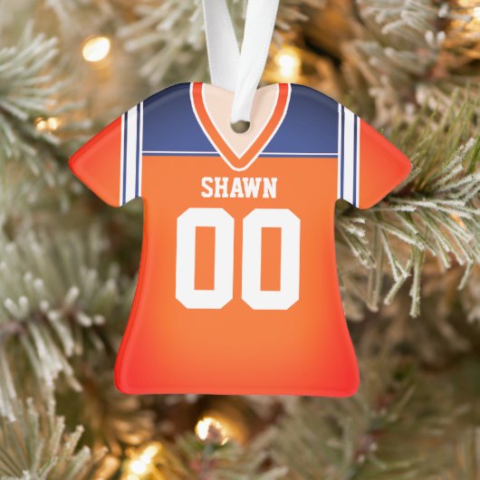Jersey de football orange/bleu/blanc (Arbre)