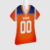 Jersey de football orange/bleu/blanc (devant)