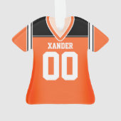 Jersey de football orange/noir/blanc (dos)