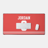 Jersey de football rouge avec nombre (Clavier et souris)