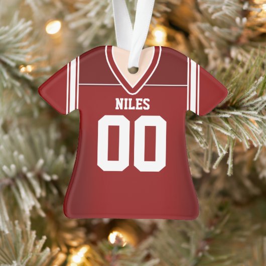 Jersey de football rouge/blanc (Arbre)