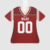 Jersey de football rouge/blanc (devant)