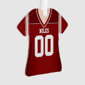 Jersey de football rouge/blanc (devant)