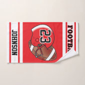 Jersey de football rouge et blanc (Serviette à main)