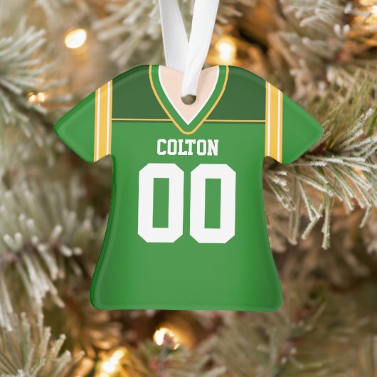Jersey de football vert/jaune/blanc (Arbre)