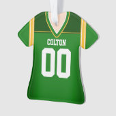Jersey de football vert/jaune/blanc (devant)
