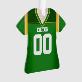 Jersey de football vert/jaune/blanc (devant)