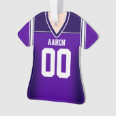 Jersey de football violet/blanc (devant)