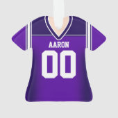 Jersey de football violet/blanc (dos)