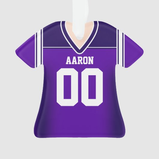 Jersey de football violet/blanc (devant)