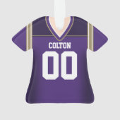 Jersey de football violet/or (dos)