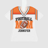 Jersey de maman de football blanc/orange/noir (devant)