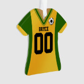 Jersey de soccer vert/jaune personnalisé (devant)