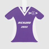 Jersey de sport violet cross-country (dos)