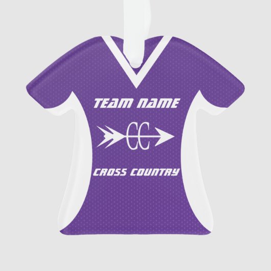 Jersey de sport violet cross-country (devant)