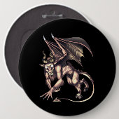 Jersey Devil Cryptid Creature Ronde Button 6,0 Cm (Voorkant /achterkant)