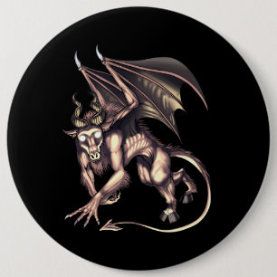 Jersey Devil Cryptid Creature Ronde Button 6,0 Cm