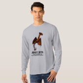 Jersey Devil Cryptid tekst T- T-shirt (Voorkant volledig)