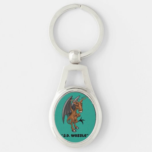 Jersey Devil, J.D. Wozzle" Cryptid Sleutelhanger (Voorkant)