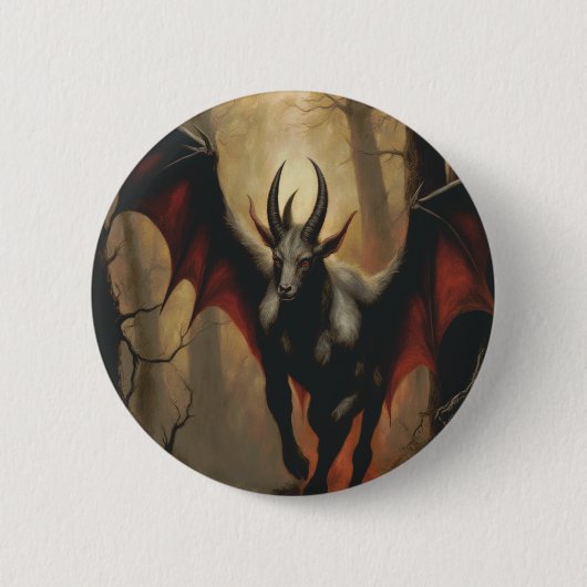 Jersey Devil Renaissance knoppen Ronde Button 5,7 Cm (Voorkant)