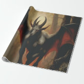 Jersey Devil Wrapping Paper Cadeaupapier (Uitgerold)