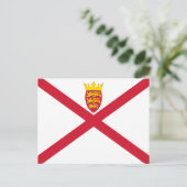 Jersey Flag Briefkaart (Staand voorkant)