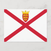 Jersey Flag Briefkaart (Voorkant)