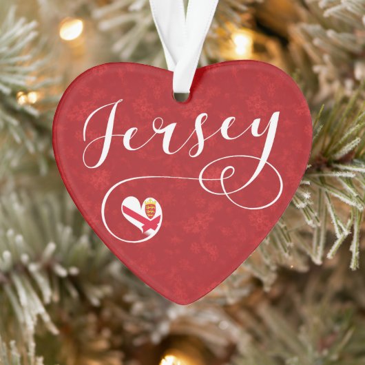 Jersey Flag Heart, Îles Anglo-Normandes (Arbre)