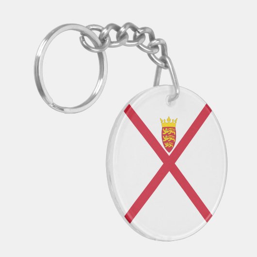 Jersey Flag Sleutelhanger (Voorkant Links)