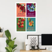Jersey Fruits Poster (Thuiskantoor)